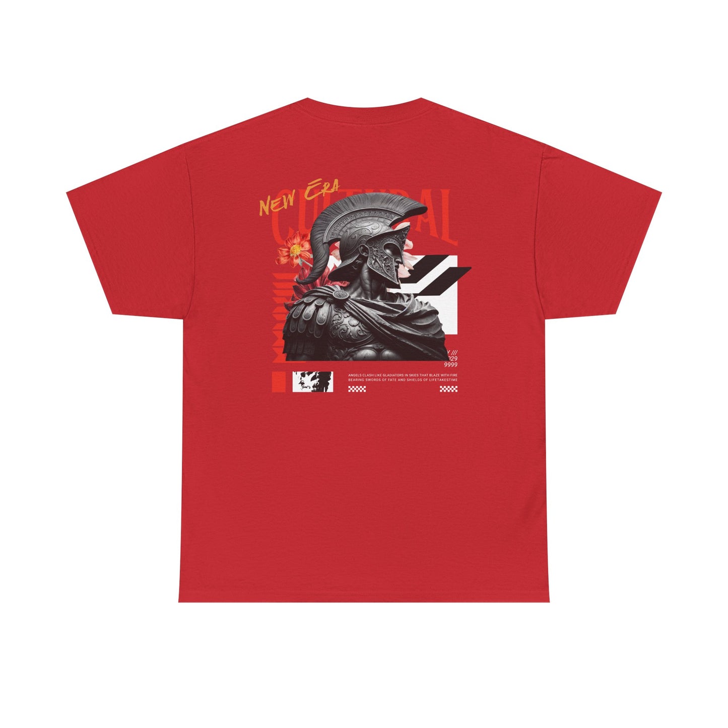 LifeTakesTime Gladiator Angel Graphic T-Shirt – Streetwear Tee in White & Grey (S-5XL)